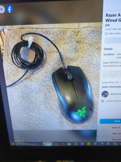 RAZER Abyssus wired gaming mouse.
