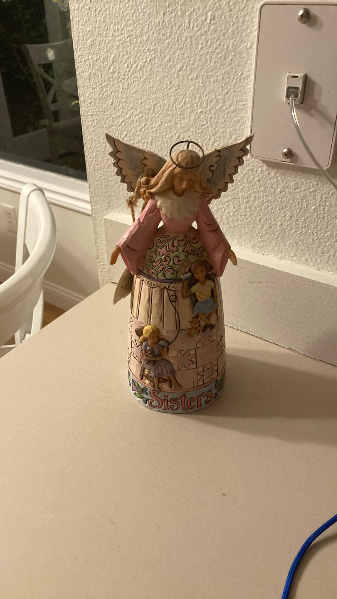 Jim Shore wooden Carved Angel