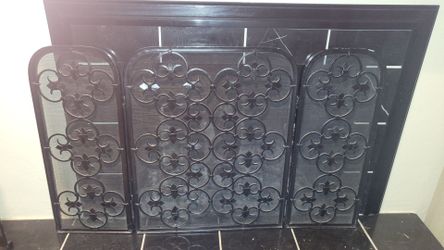 Wrought Iron Fireplace Screen