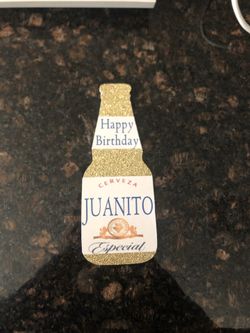Beer cake topper
