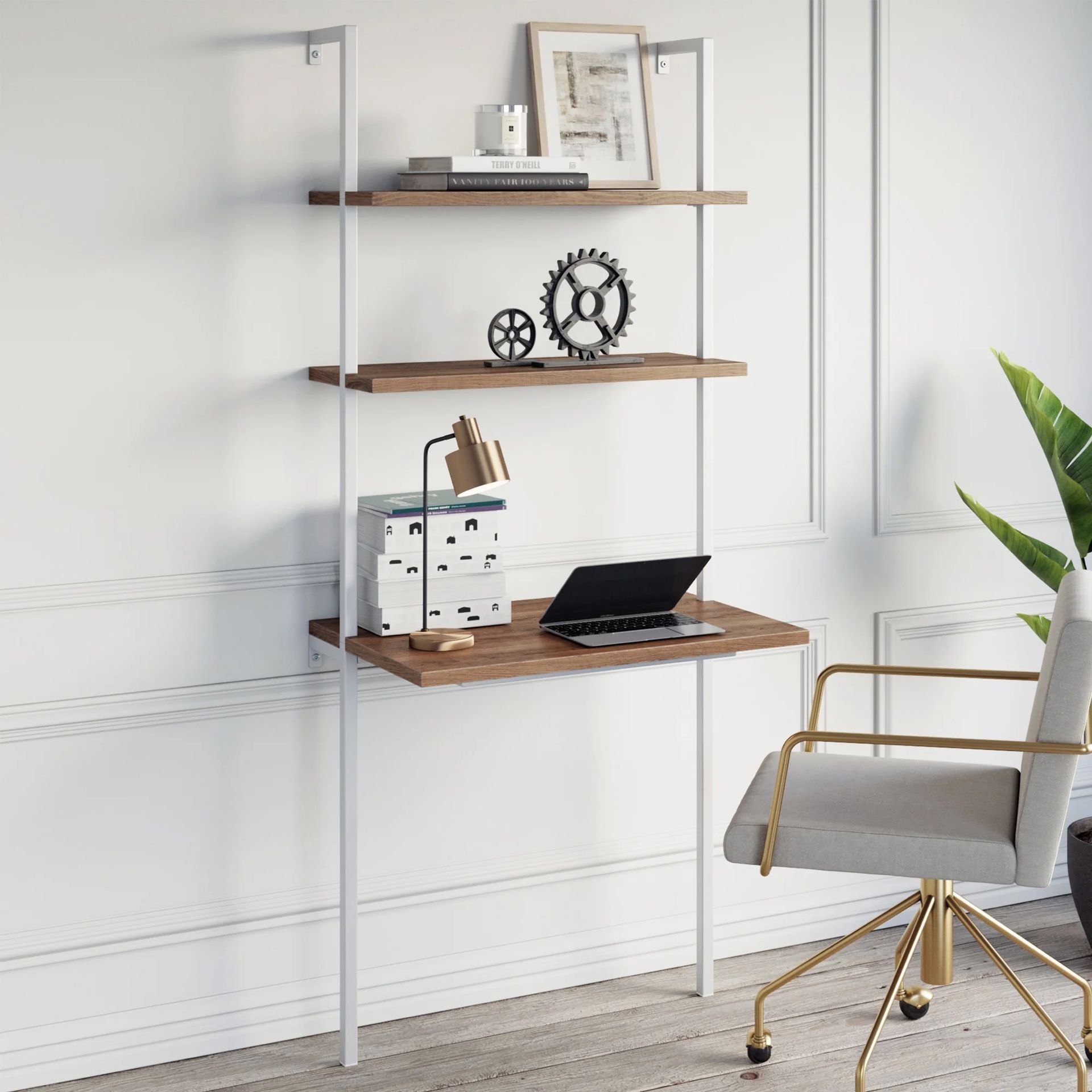 Minimalist Ladder Desk w/ Shelves (1 Desk Unit Available!)