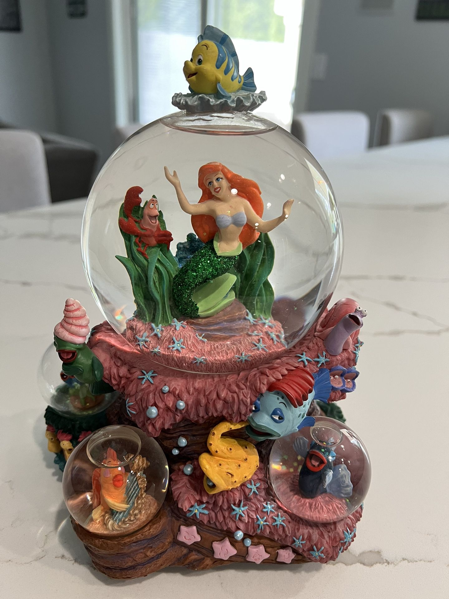 90’s The little Mermaid Musical Snow globe - Vintage 