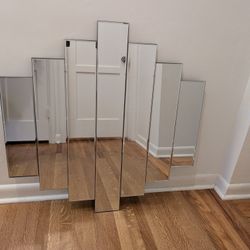 80's Style Art Deco Beveled Mirror