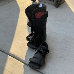 Orthopedic boot foot ankle brace cast small