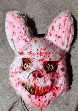 BAD BUNNY HALLOWEEN MASK NEW AND HAS 3 LED SETTINGS