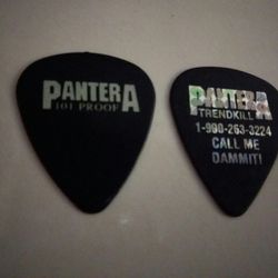 90's Pantera concert signature guitar pics