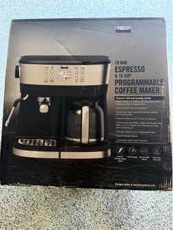 19 Bar Espresso & 10 Cup Programmable Coffee Maker