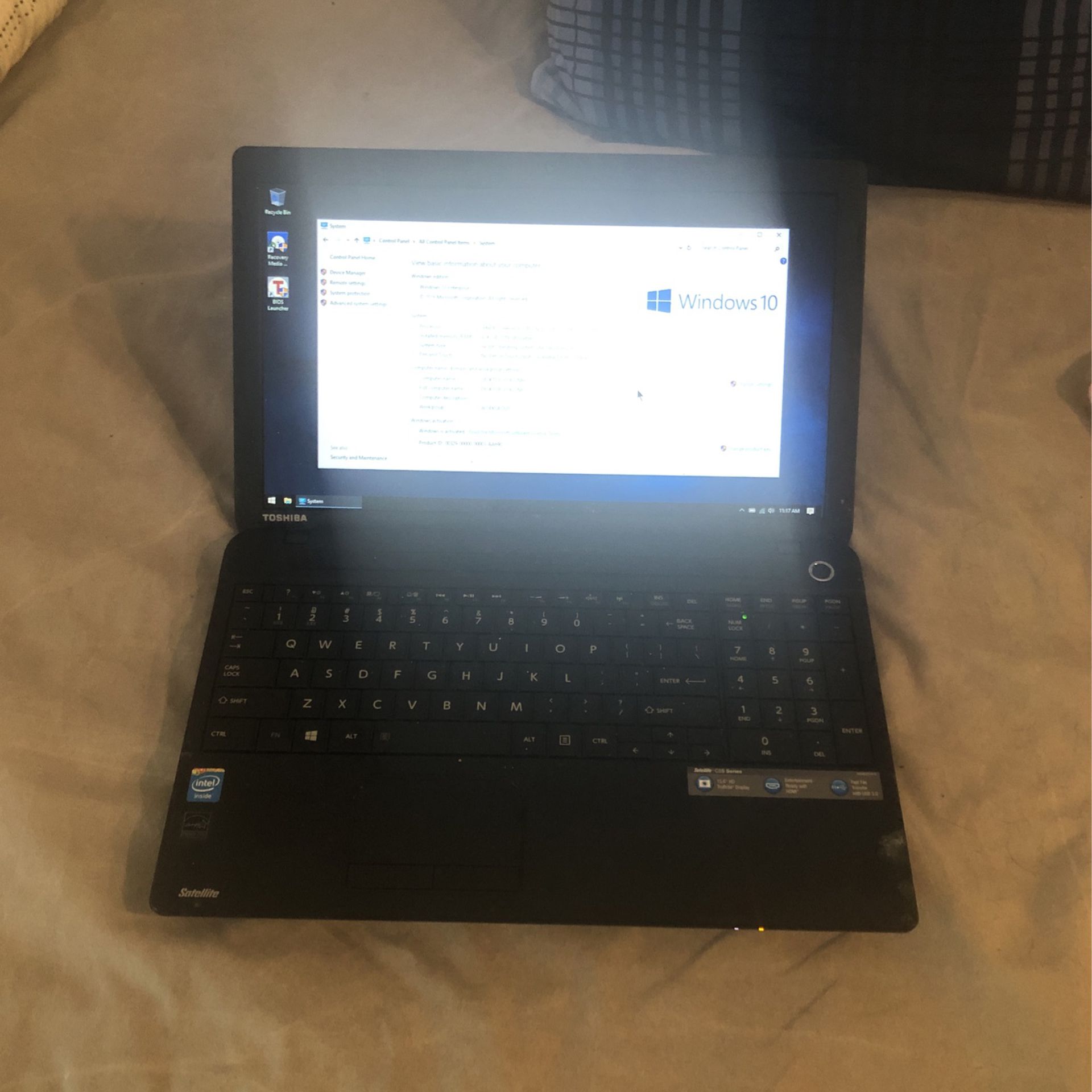 Toshiba Laptop- C55 Series, 17inch LCD Display, Intel For Laptop 