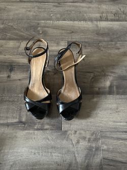 Black Wedge Heels