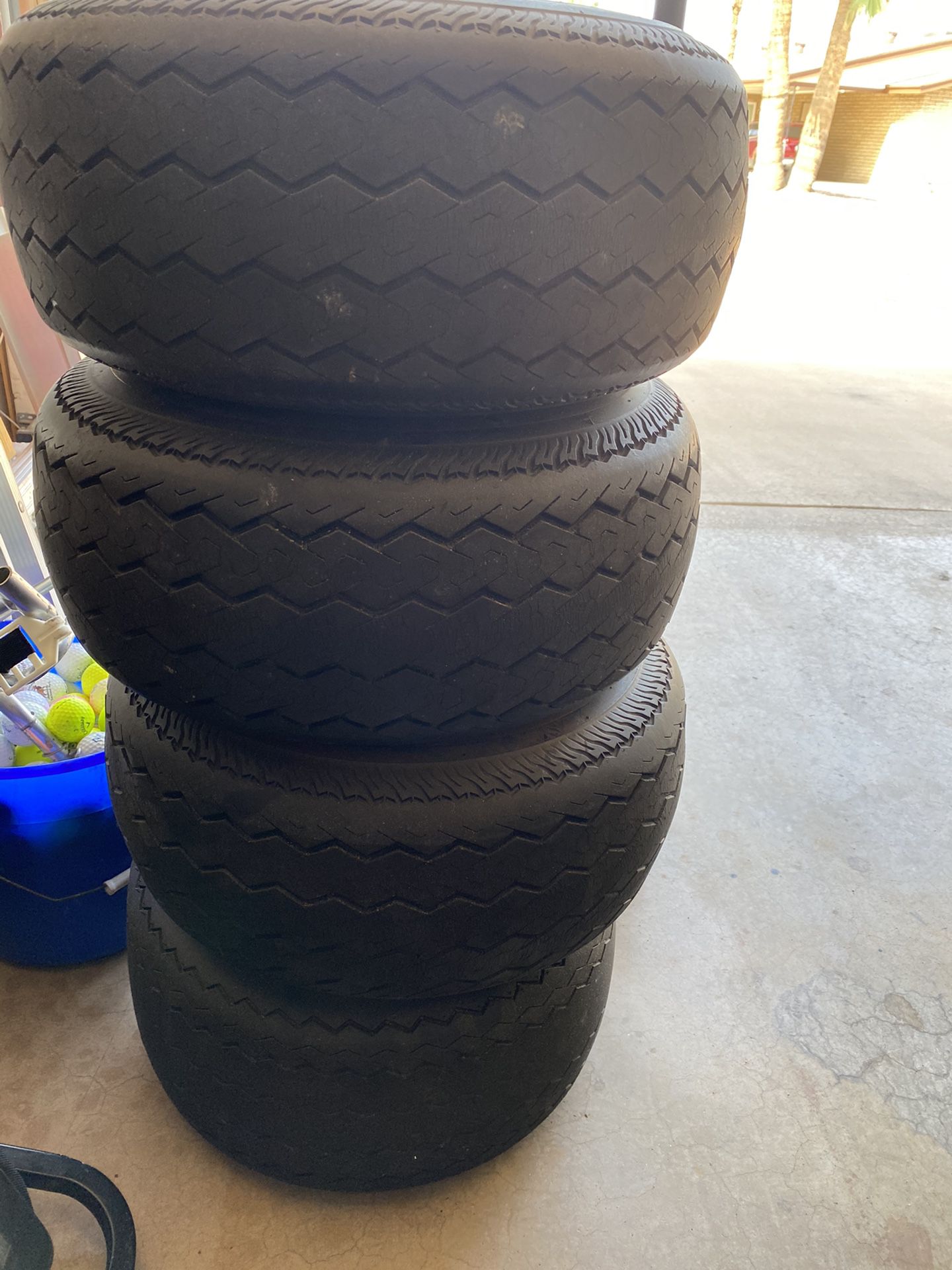 4 golf cart tires with rims