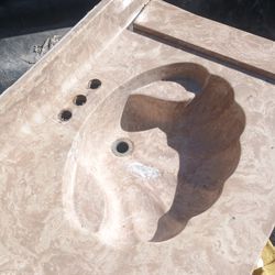 Vintage Clam Shell Sink For Bathroom Marble