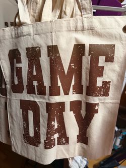 Game Day Canvas Tote Bag