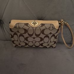 Coach Signature Wristlet 