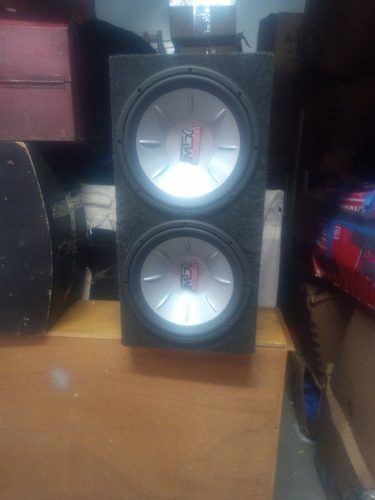 2 12" Subs In Box. MTX Audio