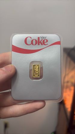 1g Diet Coke Branded Gold Bar Collectible