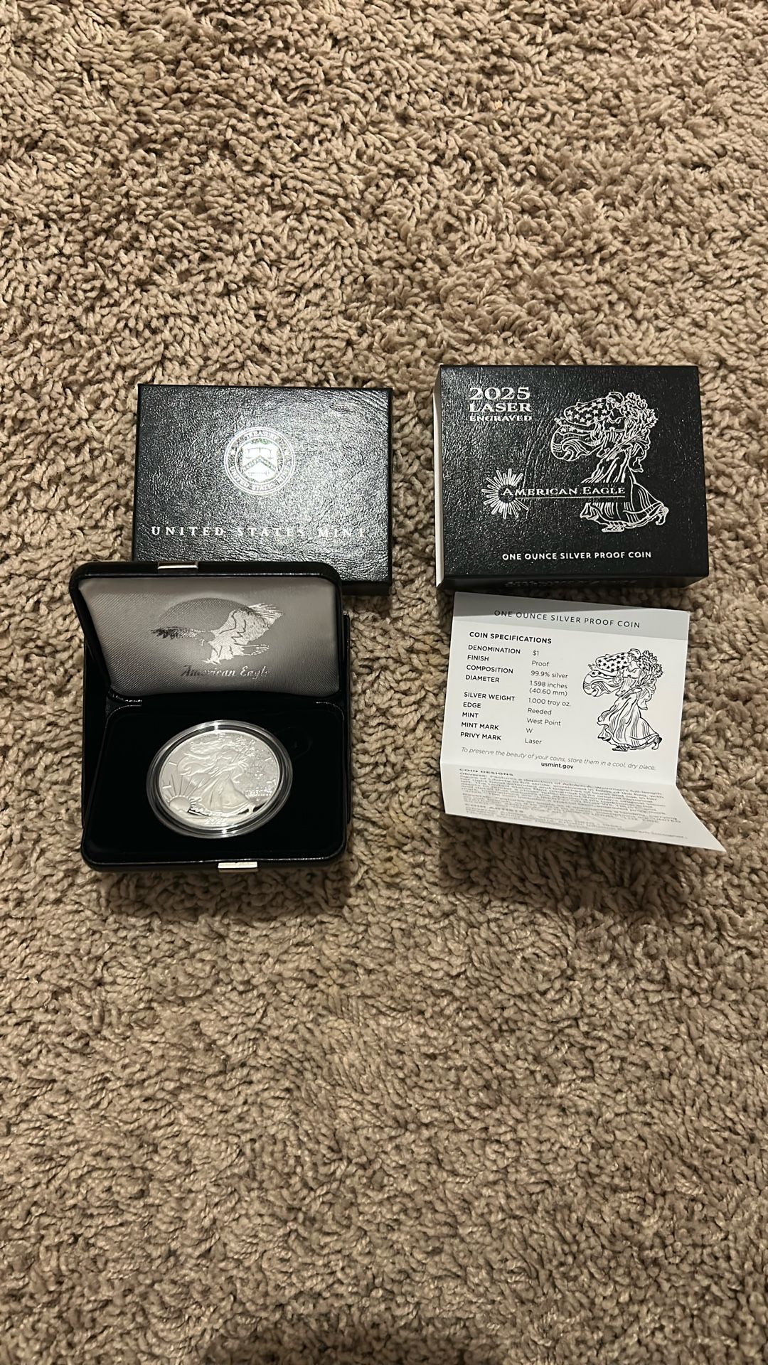 2025 Laser Engraved American Eagle
