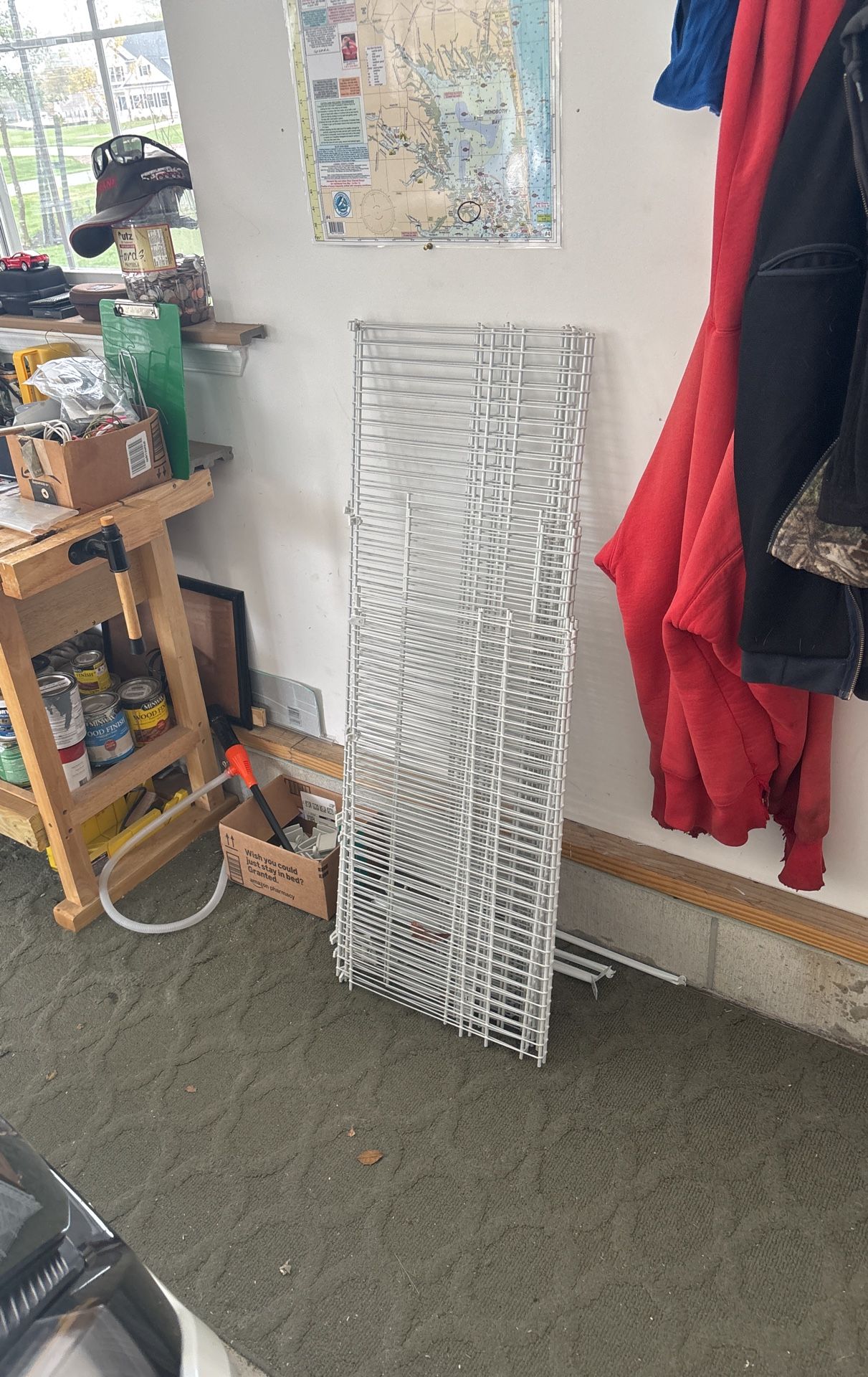 Metal Shelves.