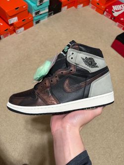 Size 10 - TRIED ON Air Jordan 1 Retro High Light Army Rust Shadow Patina