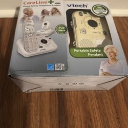 New Vtech CareLine + Senior Home Safety Telephone System w Pendant SN6187 