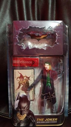 Autographed Joker action figure