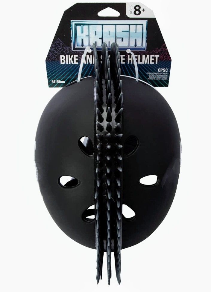 New Krash Bike And Skate Helmet Ghost Flame Black