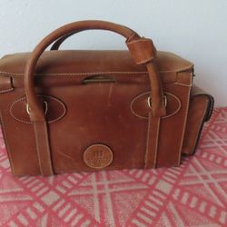Vintage Holland Brothers Large Leather Range Bag Rare