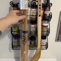 Jim Rice Signed Baseball Bat With Coa/Mats Sundin Signed Hockey Stick 