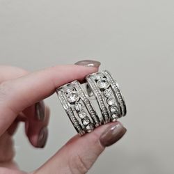 Vintage Crystal Hoop 