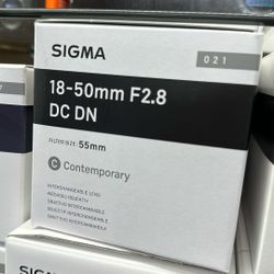 Sigma 18-50mm f/2.8 DC DN Contemporary Lens for Sony E