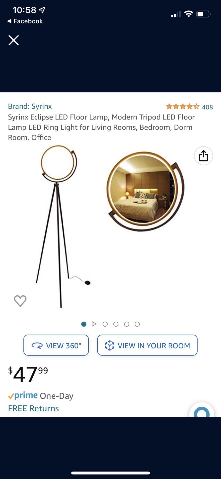Ring Light Floor Lamp