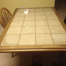 Tile Top Kitchen Table and 4 chairs