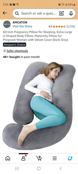 60 inch Pregnancy Pillow Grey