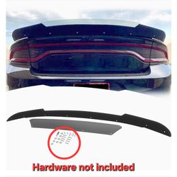 Venom V1 Style Rear Wickerbill Spoiler for Dodge Charger 2015-2024 SRT Scat Pack Hellcat Daytona - 2 Pieces Add-on Style Wicker Bill Spoilers Gloss Bl
