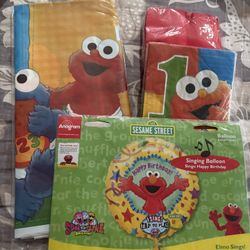 New Elmo Birthday Decorations 