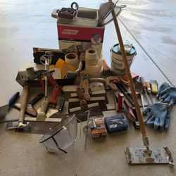 All Drywall Tools, Including Hopper