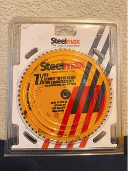 Steelmax 7-1/4” Cermet Tipped Saw Blade for Stainless Steel - NEW (3 Available)