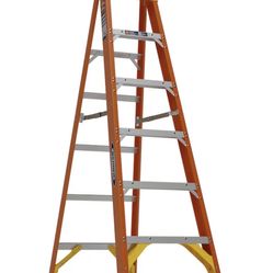 6 ft fiberglassWarner   ladder and 6 ft fold up white event table