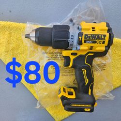 $80 New Dewalt 20-V hammer drill 2-Speed  with ANTI-ROTATION SYSTEM (Tool-Only) model DCD806