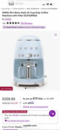 Smeg coffee maker