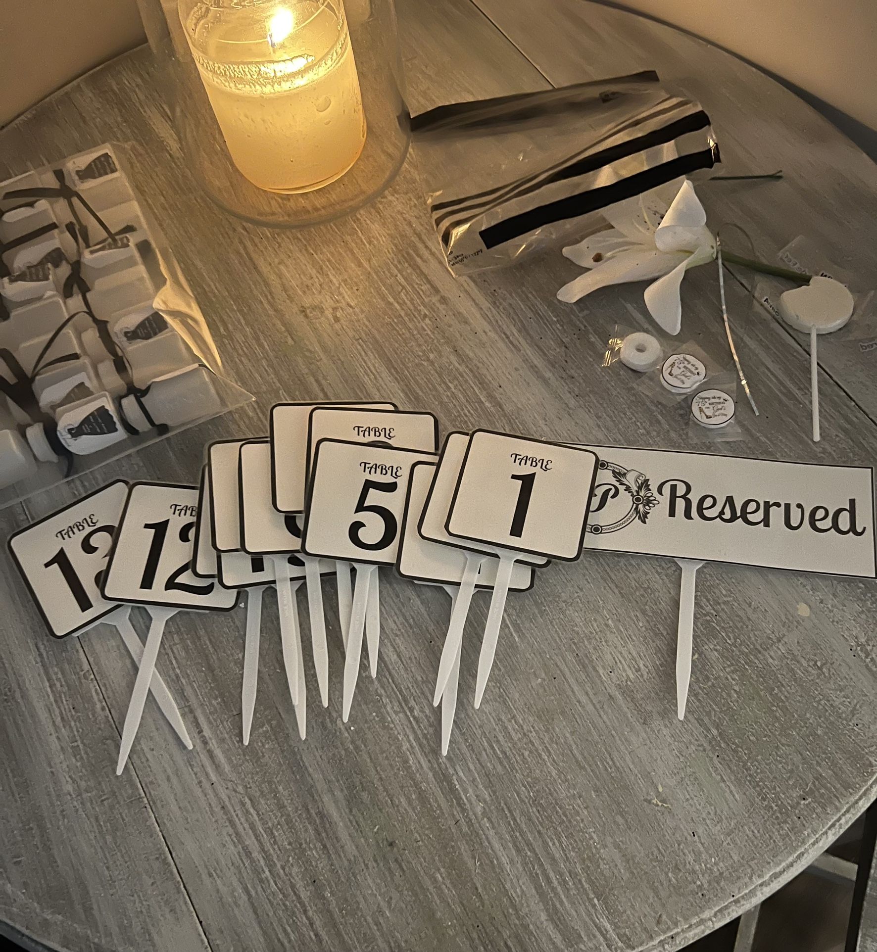 Table Numbers