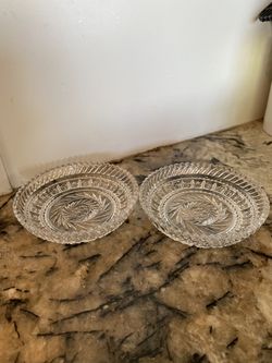 Crystal Dishes Set Of 2