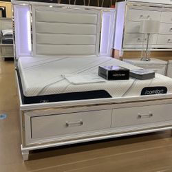 King Bed Frame (No Mattress Included)