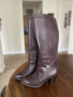 Giana Bernini Wine Boots 8.5 Brand New