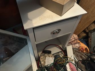 White Dresser And Matching Mirror