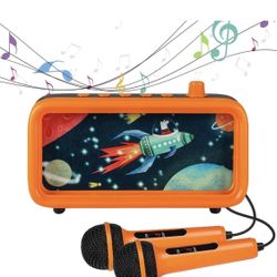 Bluetooth Kids Toy Karaoke Machine with 2 Microphones for Kids