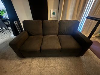 Morris Charcoal Full Sleeper Sofa w/ Memory Foam Mattress