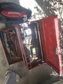 tool box w tools/husky backpack