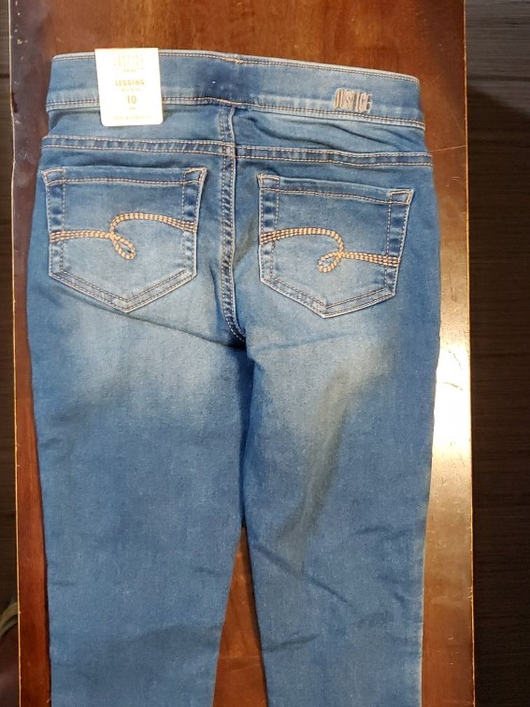 JUSTICE girls Size 10 Jeans