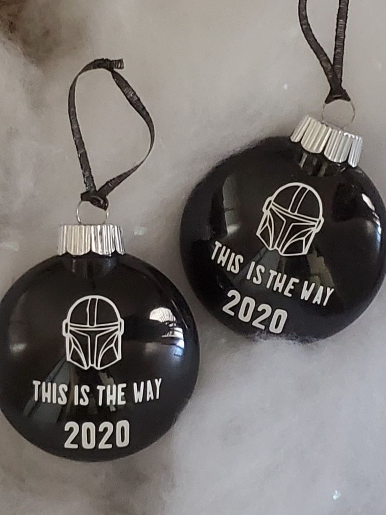 Mandalorain christmas ornaments