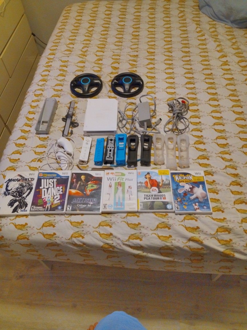 Wii With Games And Accessories